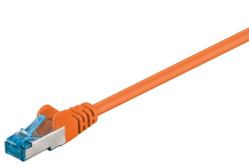 RJ45 LAN patch kábel cat.6A S/FTP sieťový kábel Orange 2 m