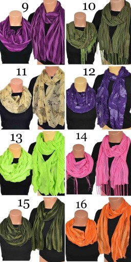 SCARF SCARF SCARF Elegantná tenká šatka