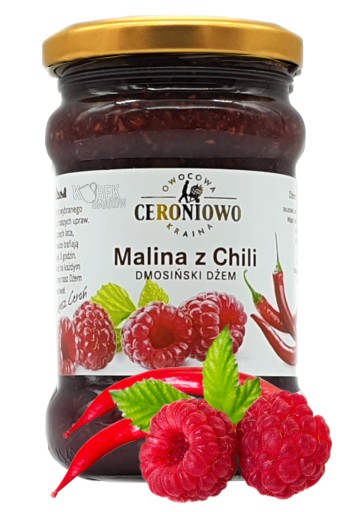 Malinový džem s chilli Malina Dmosiński Ceroniowo