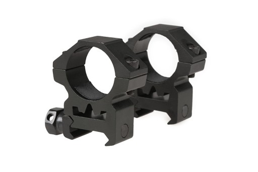 25mm držiak optiky Theta Optics, dvojdielny, nízky čierny, RIS lišta