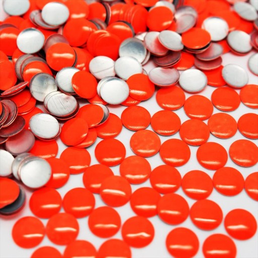 Thermo Jets kovové okrúhle taniere 2mm oranžové 500 ks
