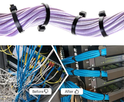 KABELOVÉ SPOJE UV ČIERNA 3,6x100