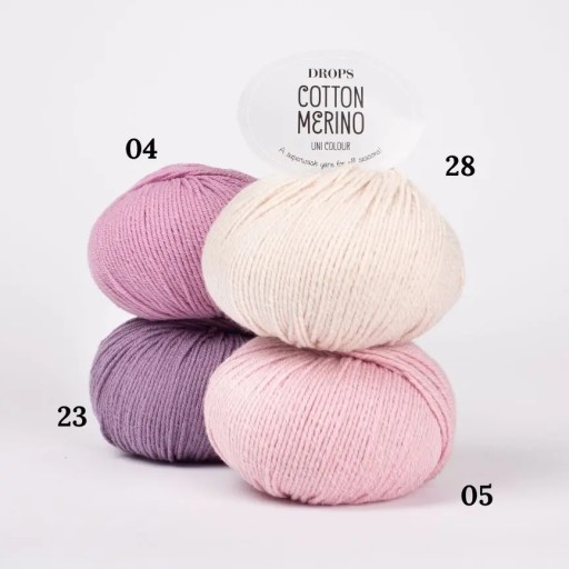 Bavlna + vlnená priadza - Bavlna Merino - DROPS 05