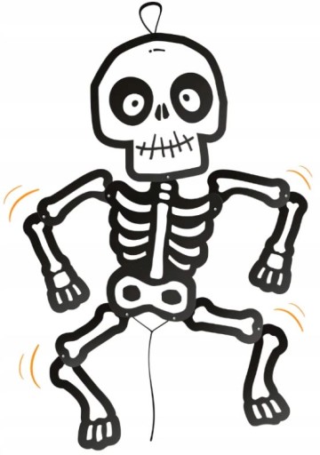 KOSTRA HALLOWEENSKÉ DEKORÁCIE DIY 85cm