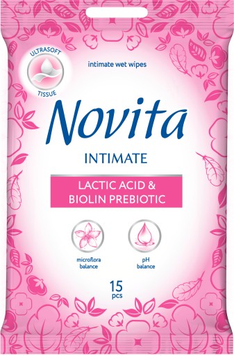 Novita obrúsky na intímnu hygienu 15 ks