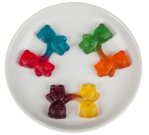 Haribo ovocné želé Teddy Bears Sweet Sour Mix Citrón Jablko 160g DE