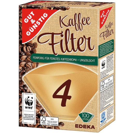 G&G 4 PAPIEROVÉ FILTRE PRE KÁVOVARY, 100 KS