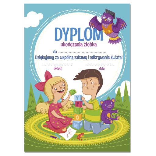 UKONČENIE ŠKÔLKY DIPLOM AN121