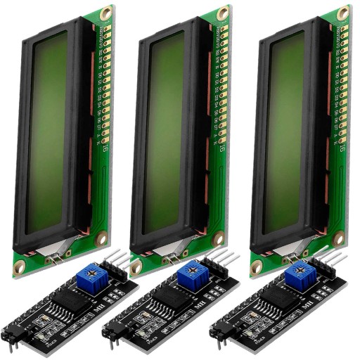 1602 LCD displej s I2C IIC HD44780 prevodníkom