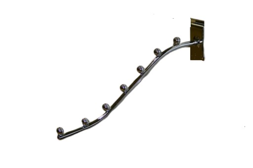 OBCHODNÝ PANELOVÝ VEŠIAK MDF HÁK 40 CM