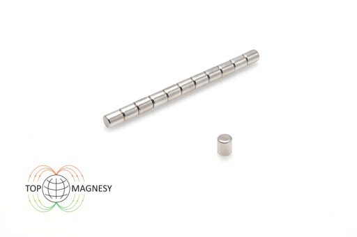 Neodymový magnet valcový MW 4x5 mm N38 10 ks.
