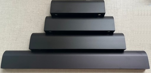 Okrajová rukoväť UA-A02 MATTE BLACK 128/150mm