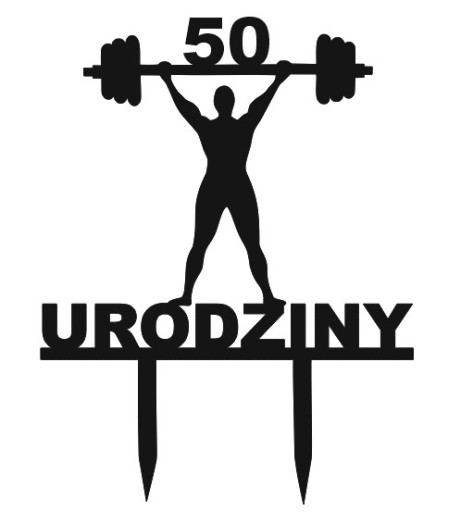 Strongman 18 20 30 40 50 60 70 rokov Topper ANY AGE strongmen PLEXI čierny