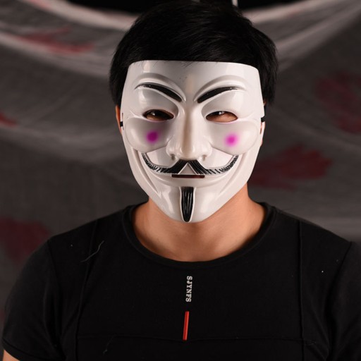 ANONYMNÁ VENDETTA MASKA - BIELA MASKA DISPOSIGUE