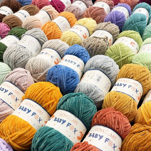 Polyesterová priadza Baby Fox - Luna Art - 1, 100 g, 120 m
