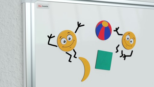 Sada 48 magnetov s klasickými Montessori tvarmi