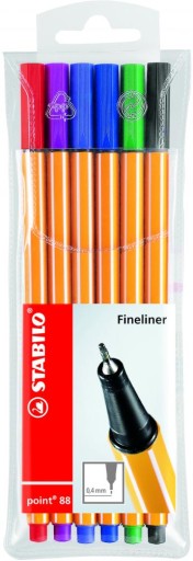 Jemné linky Stabilo MIX COLORS SET 6 kusov