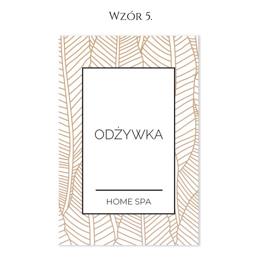 BIELY kozmetické nálepky šampón kondicionér 500ml