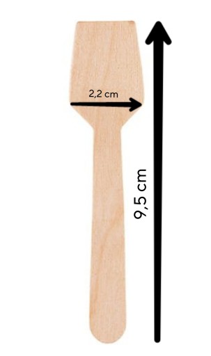 Drevené lyžice, varešky, kopčeky na zmrzlinu, zákusky, snacky, 100 ks.