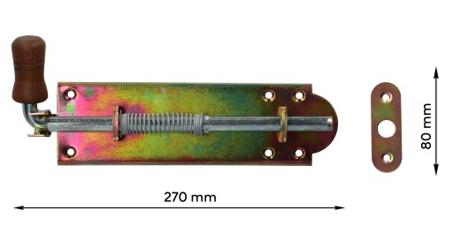 Pružinová západka, šírka 200 mm, garážová západka, šírka 200 mm