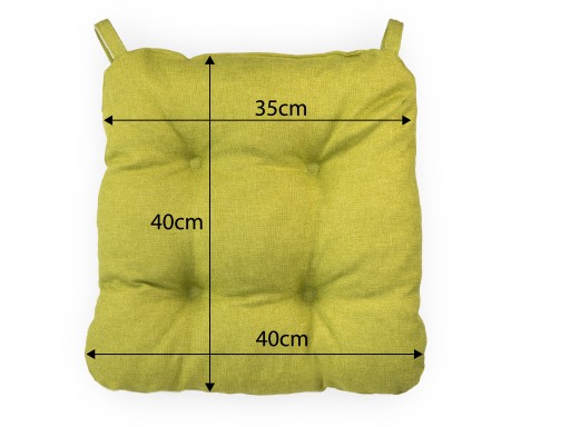 VANKÚŠ 40x40 NA STOLIČKU, KRESLO DO DOMOV A ZÁHRADY SO VELKÝM ZELENÝM ZELENÝM