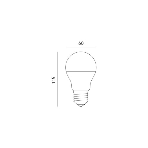 Neutrálna biela LED žiarovka GS 10W E27 4000K 810lm