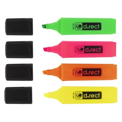 ZVÝRAZŇOVAČ 4 FARBY TEXTMARKER FLUO SET