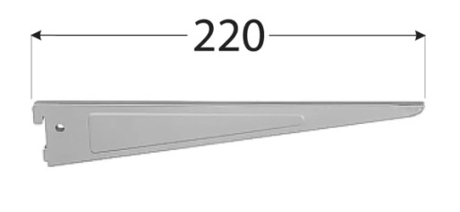 DVOJITÁ PODPORA AWSD 220MM BIELA INTEGRI DOMAX 5482