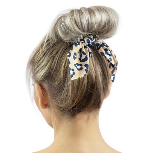 HAIR RUB, leopard SCRUNCHIE, froté šatka