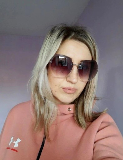 Dámske bezrámové slnečné okuliare s mačacím okom