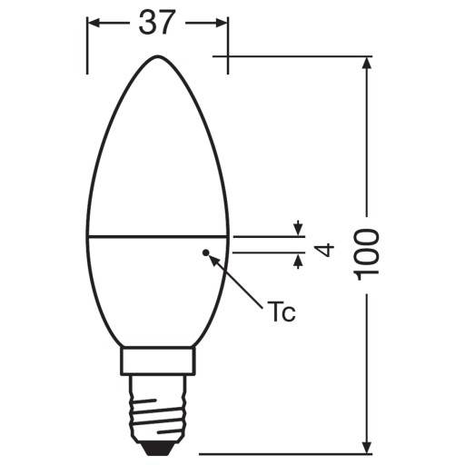 LED SVIEČKOVÁ žiarovka E14 5,5W 40W 2700K OSRAM 3-BAL.