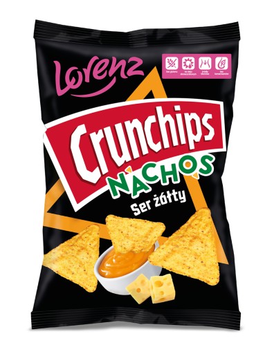 Nachos Crunchips Žltý syr 190g