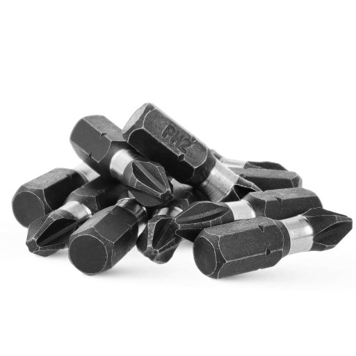 10x rázový bit PH2 rázový bit 25mm | Nárazový bit pre skrutkovač