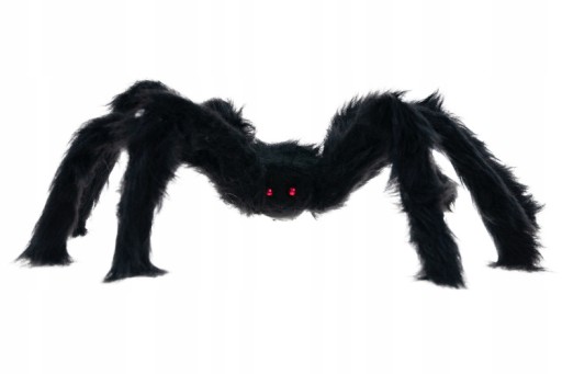 ČIERNA DEKORÁCIA VEĽKÝ VLASOVÝ PAVÚK 50 CM HALLOWEEN