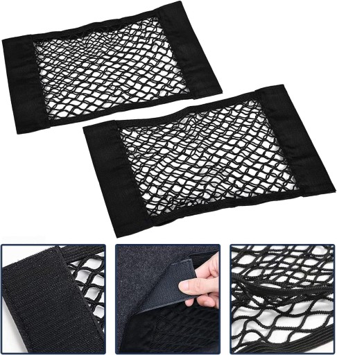2x TAŠKA ORGANIZÁTOR PEVNÁ SIEŤ NA VELKRO NA KUFOR 40x25