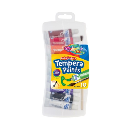 COLORINO TEMPERA MAĽUJE V TUBÁCH SO ŠTETEKOM