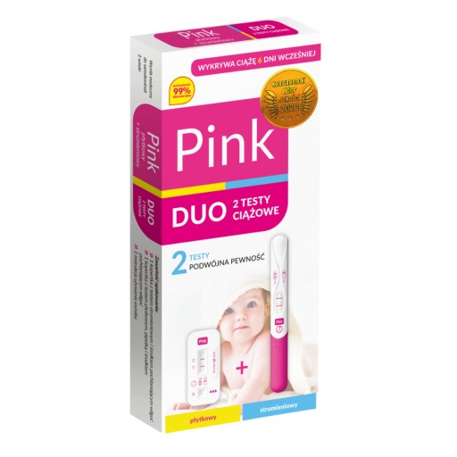 Hydrex Pink Duo tryskový a tanierový tehotenský test