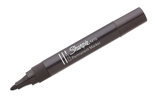 Čierny permanentný značkovač Sharpie M15