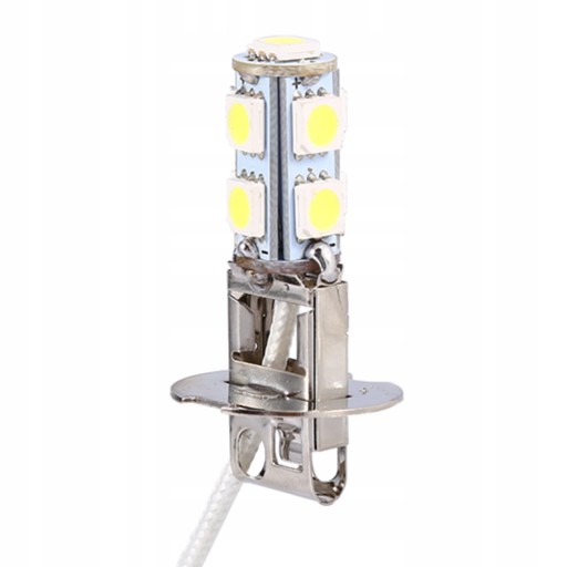 2x LED HMLOVÉ SVETLÁ H3-5050-9 SMD DC12V 6500K BIELA