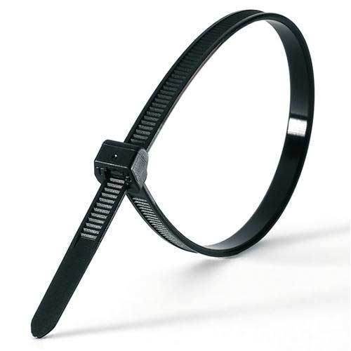 SILNÉ KLAPKY KABELNÉ VIAZAČKY ČIERNE SVORKY 100 KS 3,6 X 200 mm