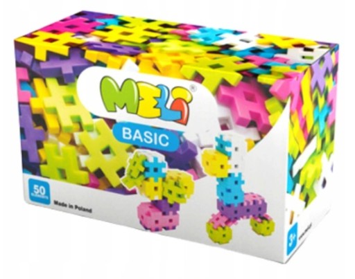 MINI VAFLOVÉ BLOKY MELI BASIC 50 EL. PINK 50019