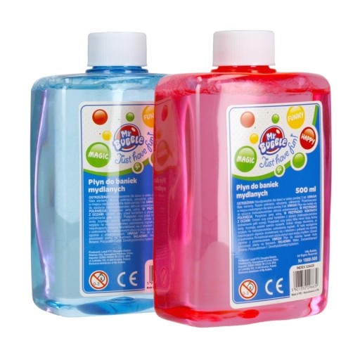 Tekuté mydlové bubliny 0,5 l, mydlové bubliny 500 ml