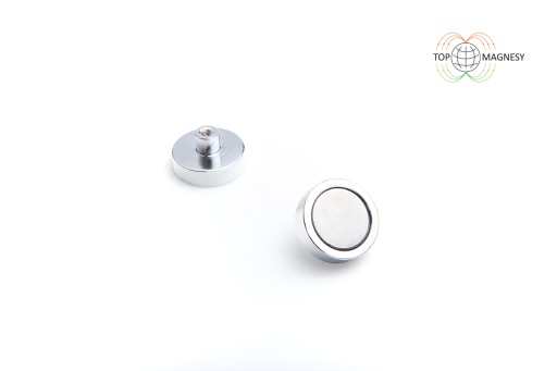 Magnetický držiak 25 so závitovým puzdrom M4 1 ks