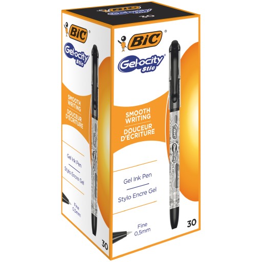 Čierne gélové pero BIC Gel-ocity Stick 0,5 mm
