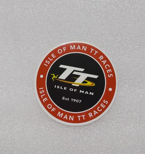NÁLEPKA ISLE OF MAN TT RACES 6,8 x 6,8 cm