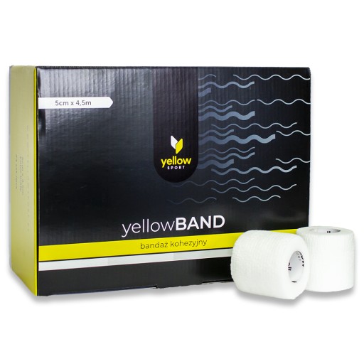 Samolepiaca stabilizačná súdržná bandáž YellowBAND 5cm biela