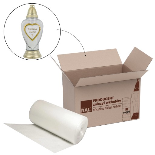 Sviečka s venovaním pre Milovanú matku 31 cm Biela DP434. Deň matiek