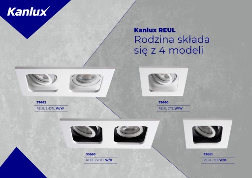 Kanlux REUL DTL W/B GU10 stropné očko