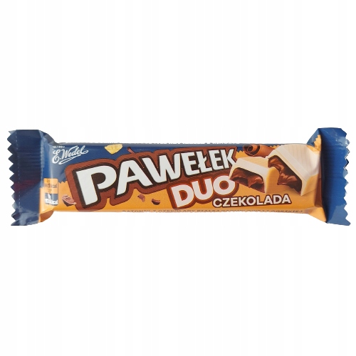 E.WEDEL PAWEŁEK DUO ČOKOLÁDA 45g DÁTUM: 2024/07/10