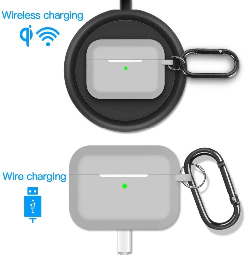 Púzdro AIRPODS PRO SILIKÓNOVÉ ŠEDÉ